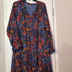 Vibrant Floral Maxi Dress